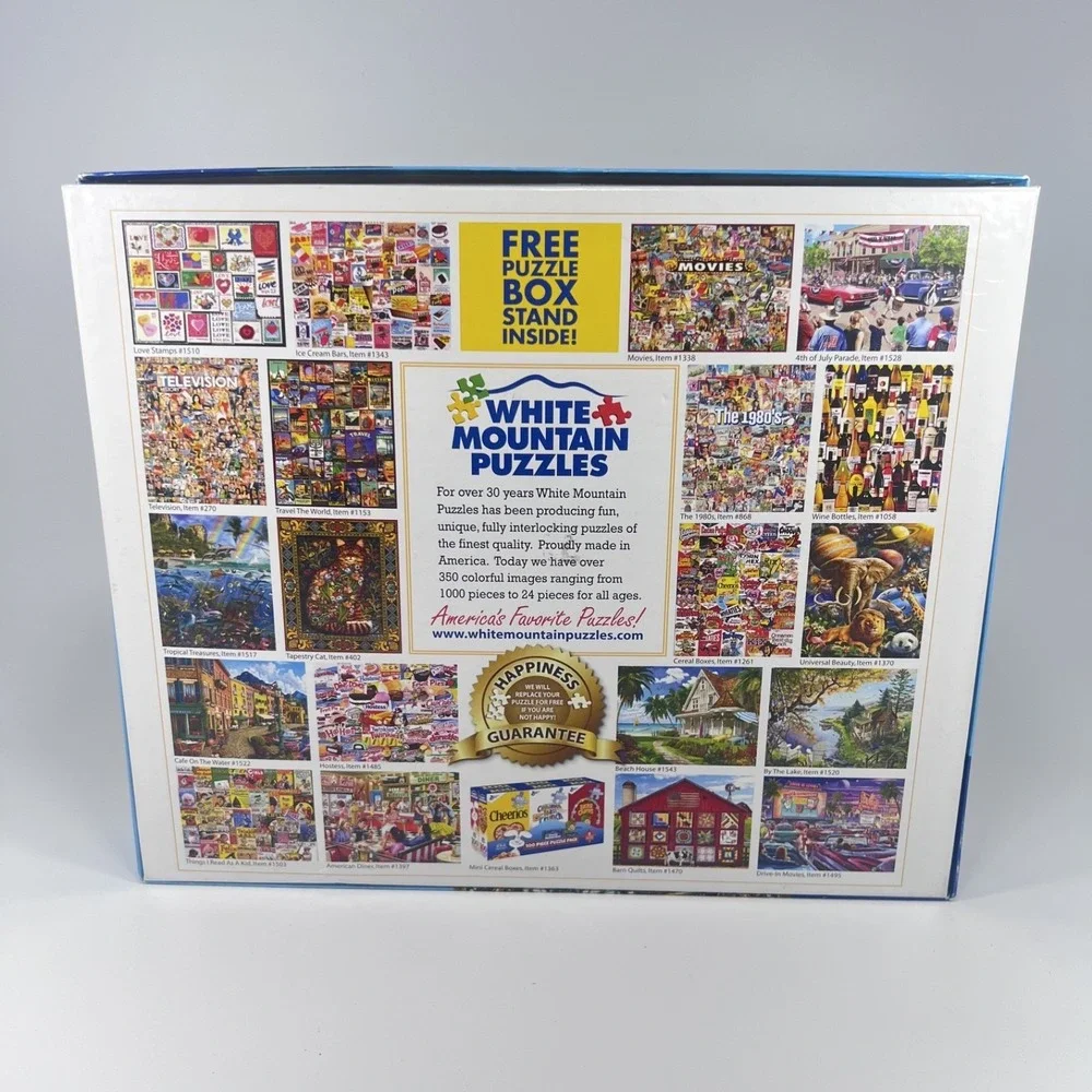White Mountain - Jeweled Cat - 1000 piece puzzle - open box - excellent - Picture 5 of 6